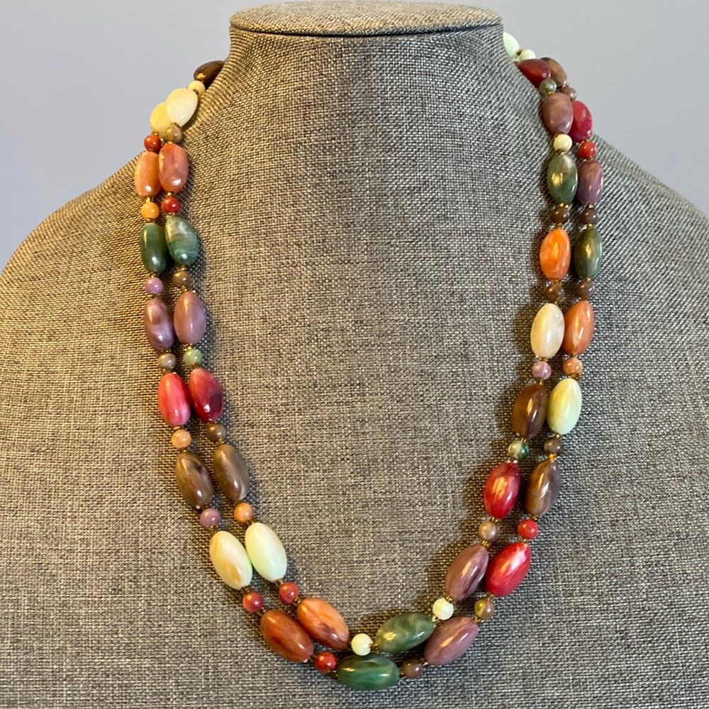 Vintage Lucite Multicolour Necklace